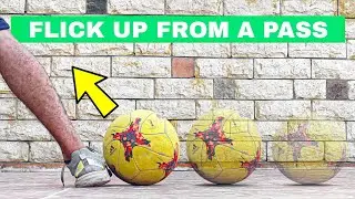 Learn Easy flick ups FROM A PASS | Simple Football Skills