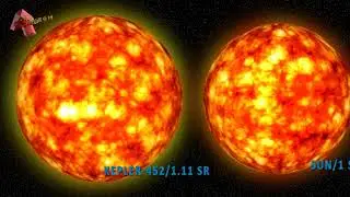 KEPLER-452 PLANET VS SUN VS EARTH SIZE COMPARISON!