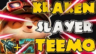TEEMO vs ORNN - FULL AD KRAKEN SLAYER TRUE DAMAGE TEEMO BUILD PRESEASON S11 League of Legends  #265
