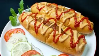 চিকেন সসেজ হটডগ রেসিপি | Chicken Sausage Hotdog Recipe | Hotdog recipe in bangla | Homemade Hotdog