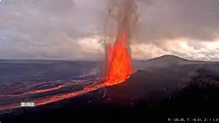 Short video of Tephra Kilauea volcano 25/01/2026