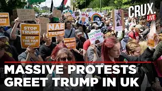Live: Thousands Protest In Windsor Ahead Of Donald Trump&rsquo;s Historic Second State Visit | UK News