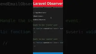 Laravel Observer Explained in 1 Minute | Laravel 11 Observer Tutorial