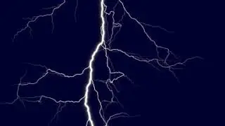 Realistic Cloud to Ground Lightning 3D Model