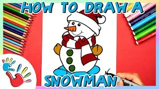 How to Draw a Snowman with a Santa Hat: Festive Fun for Kids! 🎅☃️