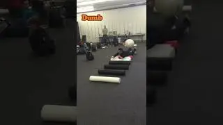 Funny Video Foam Roller in athletic training