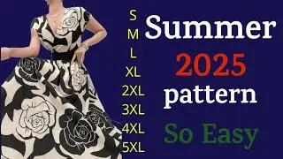 How to Draft a Wrap Maxi Dress Pattern with Flowy Skirt | DIY Maxi Dress for All Sizes