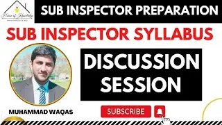 Syllabus Sub Inspector Punjab Police 2020