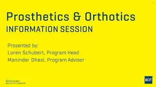 Prosthetics and Orthotics - Info Session - 15 June 2021
