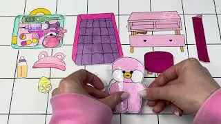 [🌸paper diy🌸] Babysitting 👶🏻 🍼 Sick baby🤒 BABY CARE tutorial  아기 돌 보기 asmr 종이놀이