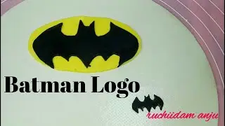 Batman cake decoration tutorial malayalam //fondant batman logo #batmanlogo
