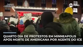 Quarto dia de protestos em Minneapolis após morte de americana por agente do ICE; veja| #NewsSábado