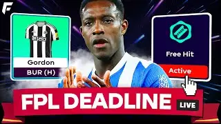 FREE HIT ACTIVE! 💥 FPL GW15 DEADLINE LIVE STREAM 🚨 FINAL TEAM 🔒