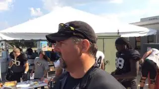 Missouri defensive line coach Craig Kuligowski discusses his position group Monday after practice