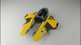 Lego Star Wars 7256 Jedi Starfighter & Vulture Droid Speed Build Review ASMR