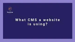 Find what CMS a website is using in 30 seconds