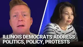 Illinois Democrats address politics, policy, protests during Day 1 breakfast ahead of DNC