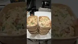 Garlic Parm chicken meal prep #madprotein #mealprep