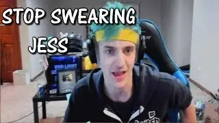 NINJA GETS MAD AT JESS FOR SWEARING ON STREAM