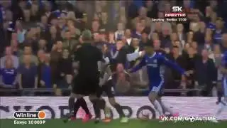 Nemanja Matic Amazing Goal   Chelsea vs Tottenham