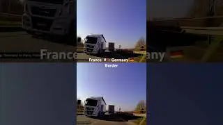 Seamless border crossing between Germany to France. #sereneroads #roadtrips #autobahn