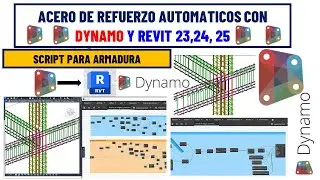 ACEROS DE REFUERZO AUTOMATICO EN VIGAS,COLUMNAS CON DYNAMO Y REVIT 2023,2024,2025