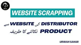 Website Scraping or Data Mining | How to extract data from distributor's website into an Excel Sheet
