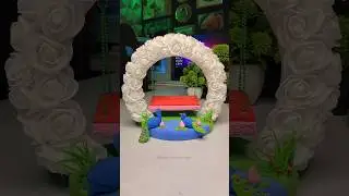 Krishna ji Janmashtami jhula making 🦚 Diy Janmashtami jhula 🙏🙏 Jai shree krishna #shorts #short