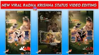 New Trending Radha Krishna Status Video Editing \ Instagram viral radhe krishna status editing 