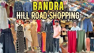BANDRA HILL ROAD SHOPPING | Partywear Dress, Jeans, Gown, Jackets & Tops | Street Shopping in Mumbai