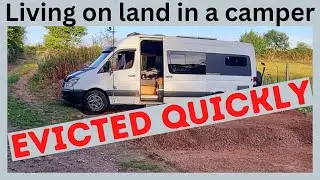 Living offgrid on agricultural land in a campervan
