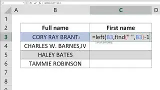 How to get the first name text from the full name data