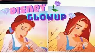Disney princess Belle Glowup Cartoon Art Tiktok