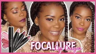 FOCALLURE LIP CRAYON SWATCHES + REVIEW | BEST MATTE LIPSTICK 2020 💄✨