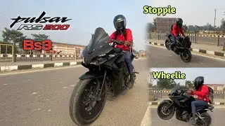 Pulsar Rs200 bs3 Ride vlog | A 200cc Beast Machine | Wheelie & Stoppie on Pulsar Rs200