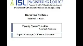 CSE Lecture - 6  Virtual machine concept , Implementation , Advantages and Disadvantages