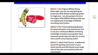 Affiliate rising Scam? My Honest Review + $2000 Bonuses