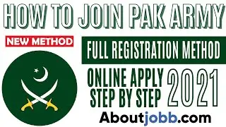 How To Join Pak Army 2021 Method | Pak Army Registration Method 2021 | By @MuhammadHusnainQureshi