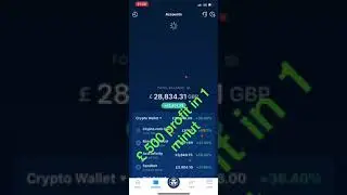 &pound; 500 GAINED ON CRYPTO IN 1 MINUTE!