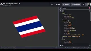 #4 - The Flag of Thailand - HTML/CSS Tutorial for Beginners