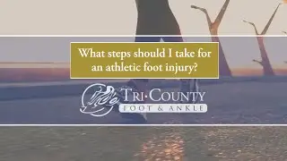 What steps should I take for an athletic foot injury?