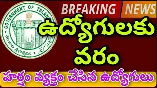 ఉద్యోగులకు వరం| హర్షం వ్యక్తం చేసిన ఉద్యోగులు|TS 11th PRC Implementation to Employees