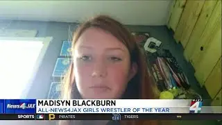All-News4JAX girls wrestling: Championship season 'just like gold' for Clay's Blackburn