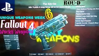 Fallout 4 - WACKY WEAPONS - UNIQUE CREATIONS - Adapted Laser, BuckBlaster, Mega-Fist, Plas Auto-Gun