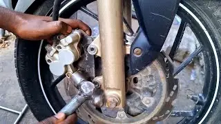 TVSApache RTR 200 Front Disc Brake Cleaning & Brake Oil Change | Step-by-Step Guide