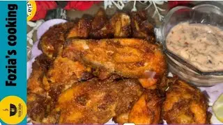 Dhaba Style Crispy Fried Chicken Wings 🍗  Easy & Delicious Recipe| By Fozia’s Cooking 