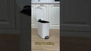 Sinoware Ultra-Slim Metal Foot Pedal Trash Can | Space-Saving Innovation for Modern Homes