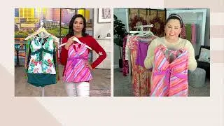 Kim Gravel x Swimsuits For All Halter Tankini & Front Slit Skort on QVC