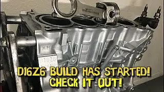 Building a D16z6 bottom end for the supercharged civic (Part 1)