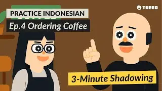 Speak Indonesian in Bed for Just 3 Minutes a Day | Shadowing Ep.4: Ordering Coffee